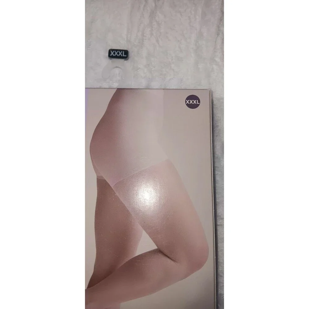 Silk Impressions Pantyhose 2 Pack 3XL Beige 20 Denier Shimmer Sheer high waisted